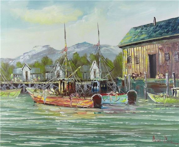 Brian Roche | Untitled: Impressionistic Harbour | MutualArt