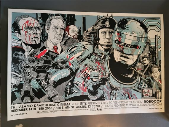 Tyler Stout | Robocop by Tyler Stout - Rare Sold out Mondo print (2010 ...