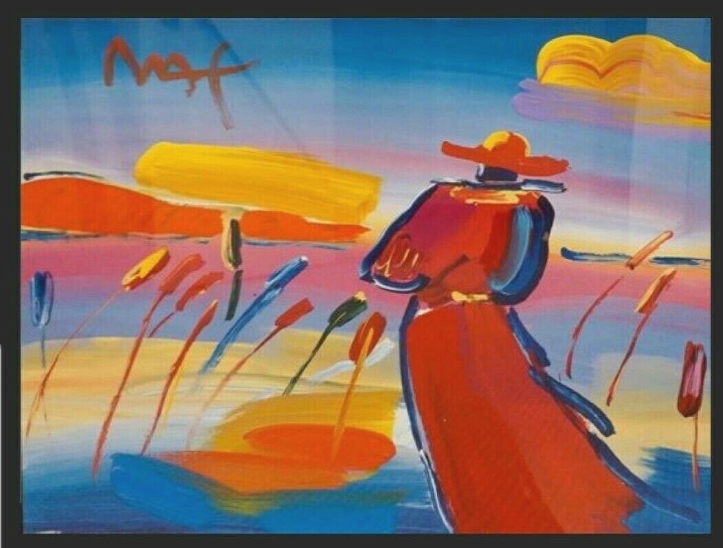 Peter Max | Walking in Reeds (1999) | MutualArt