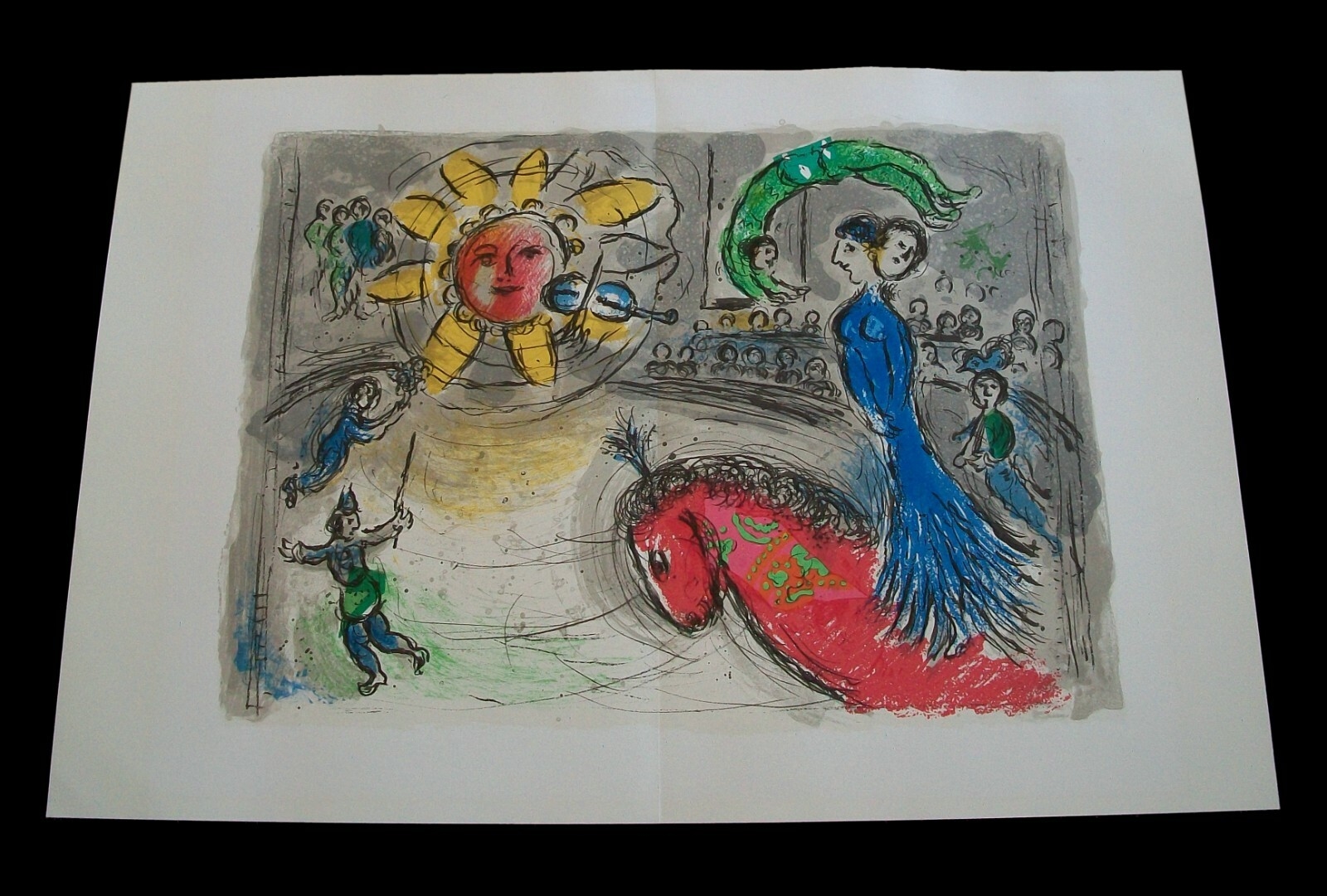 Marc Chagall | Soleil au Cheval Rouge (Circa 1979) | MutualArt