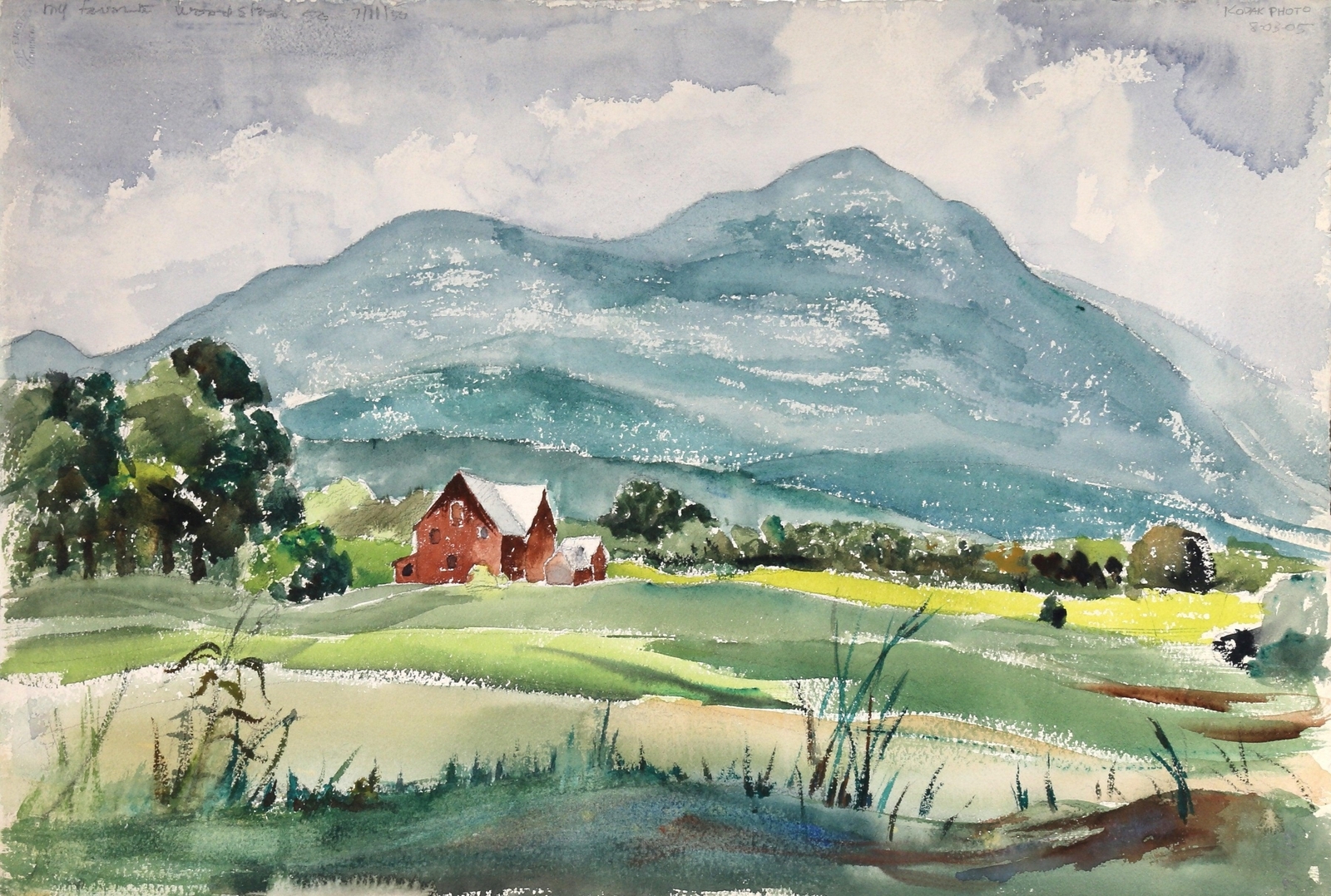 Eve Nethercott | Eve Nethercott, Woodstock (P5.75), Watercolor on Paper ...