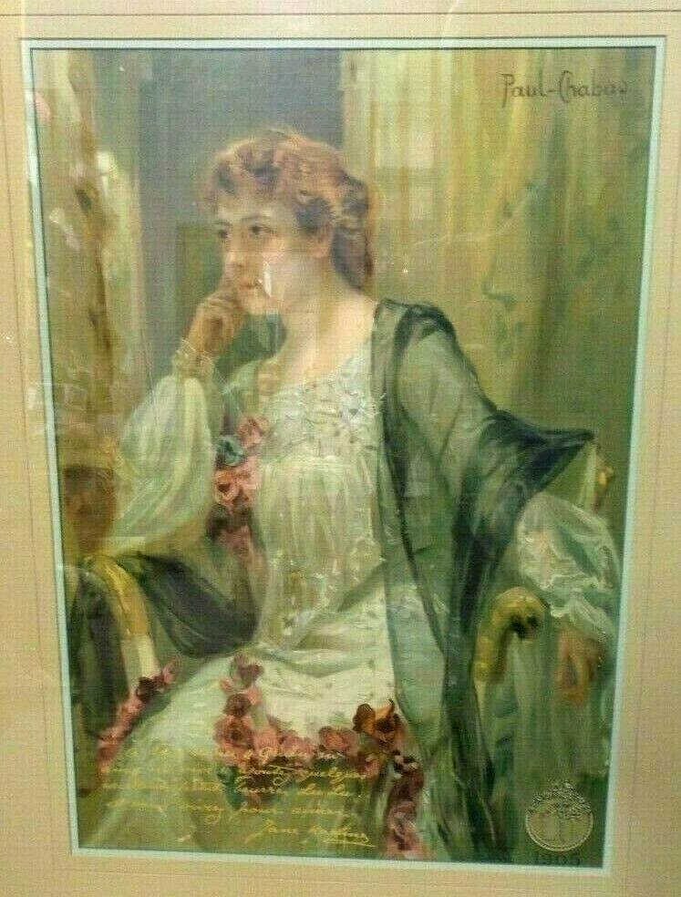 Paul Chabas | Portrait Jane Harding Lefevre Utile Ad Art Noveau (1905 ...