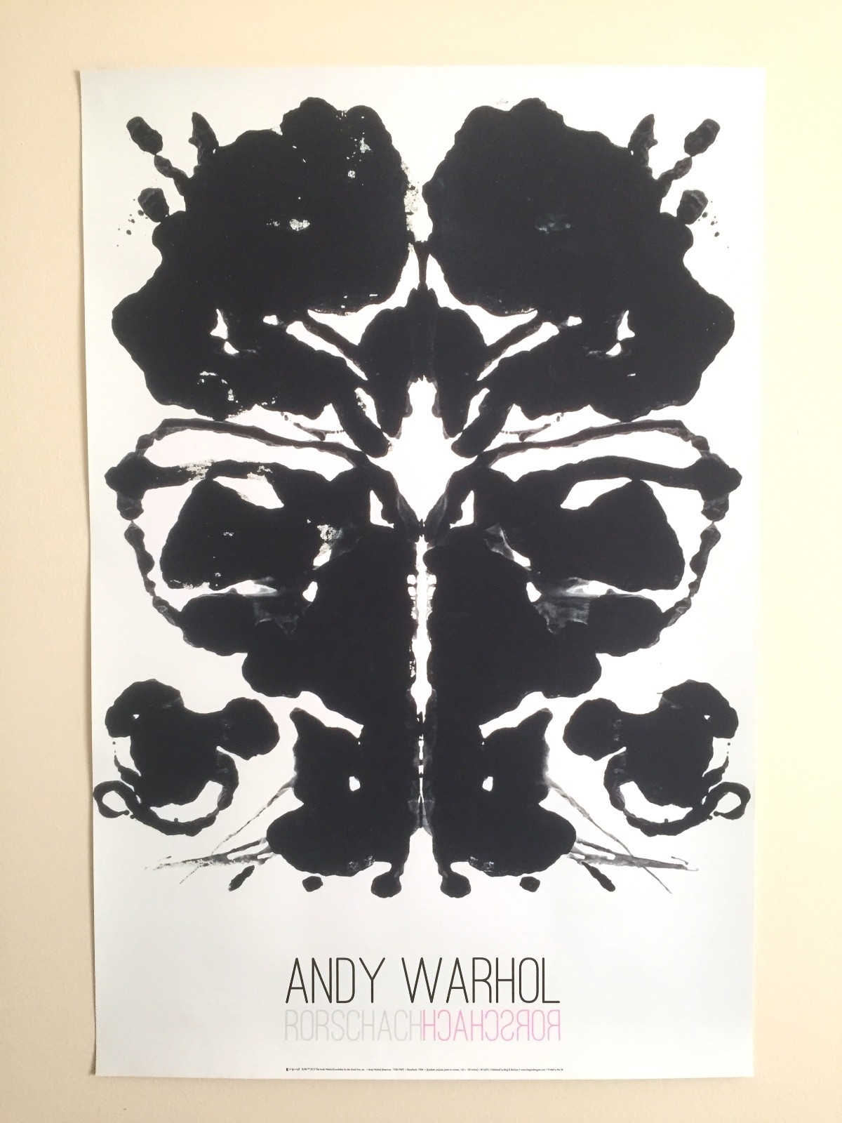 Andy Warhol | Rorschach Ink Blot (2013) | MutualArt