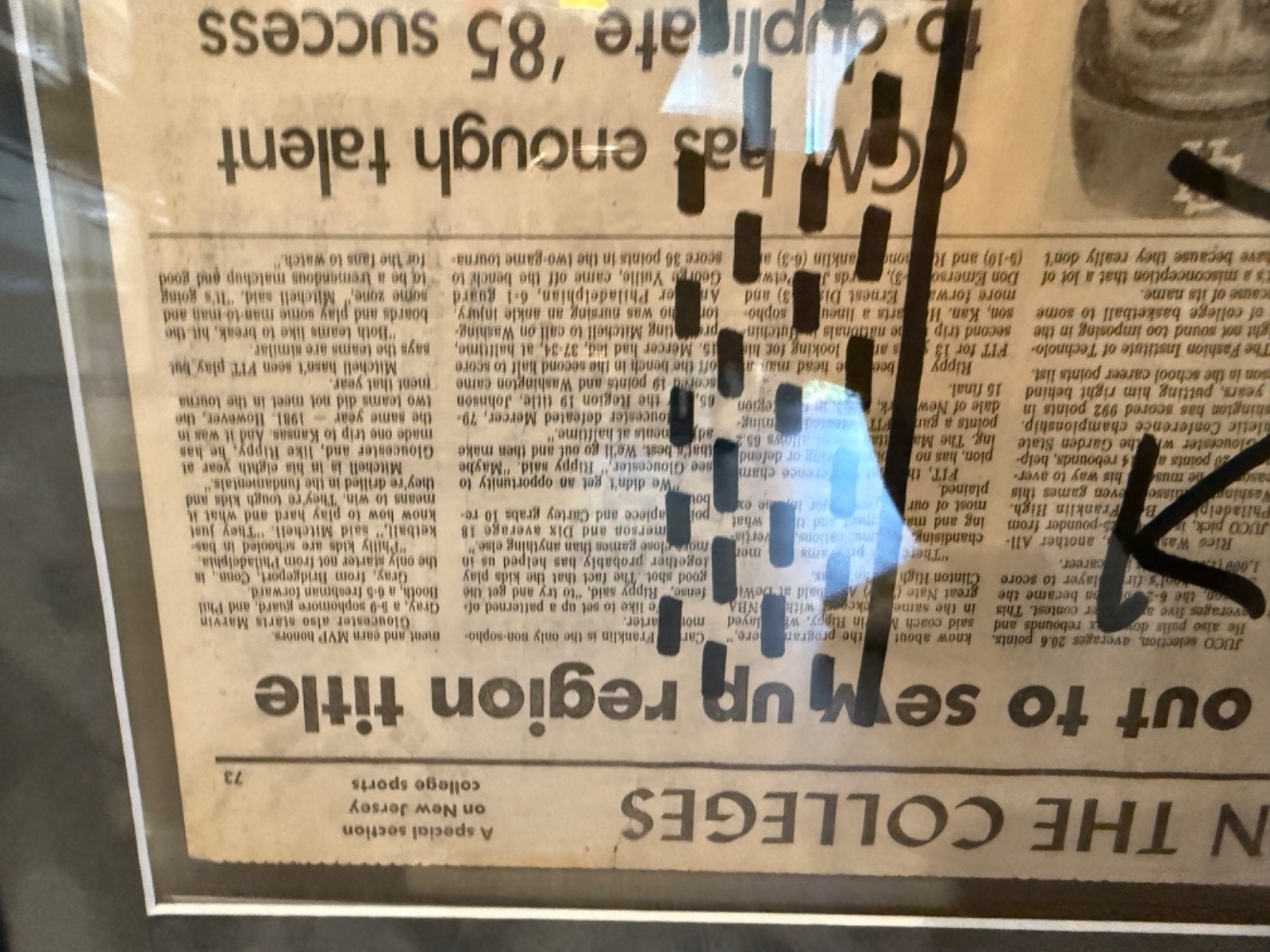 Keith Haring | Original Ink Drawing on Vintage Newspaper (1986) | MutualArt