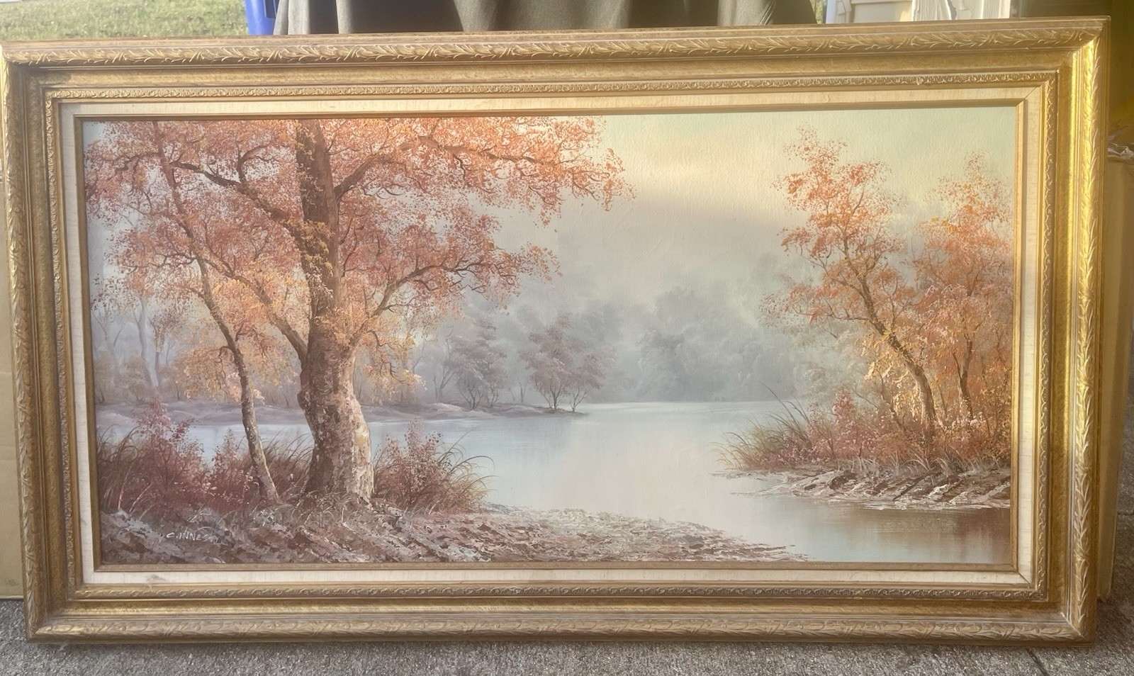Clara Inness C INNESS Signed Original Oil Painting On Canvas Autumn 