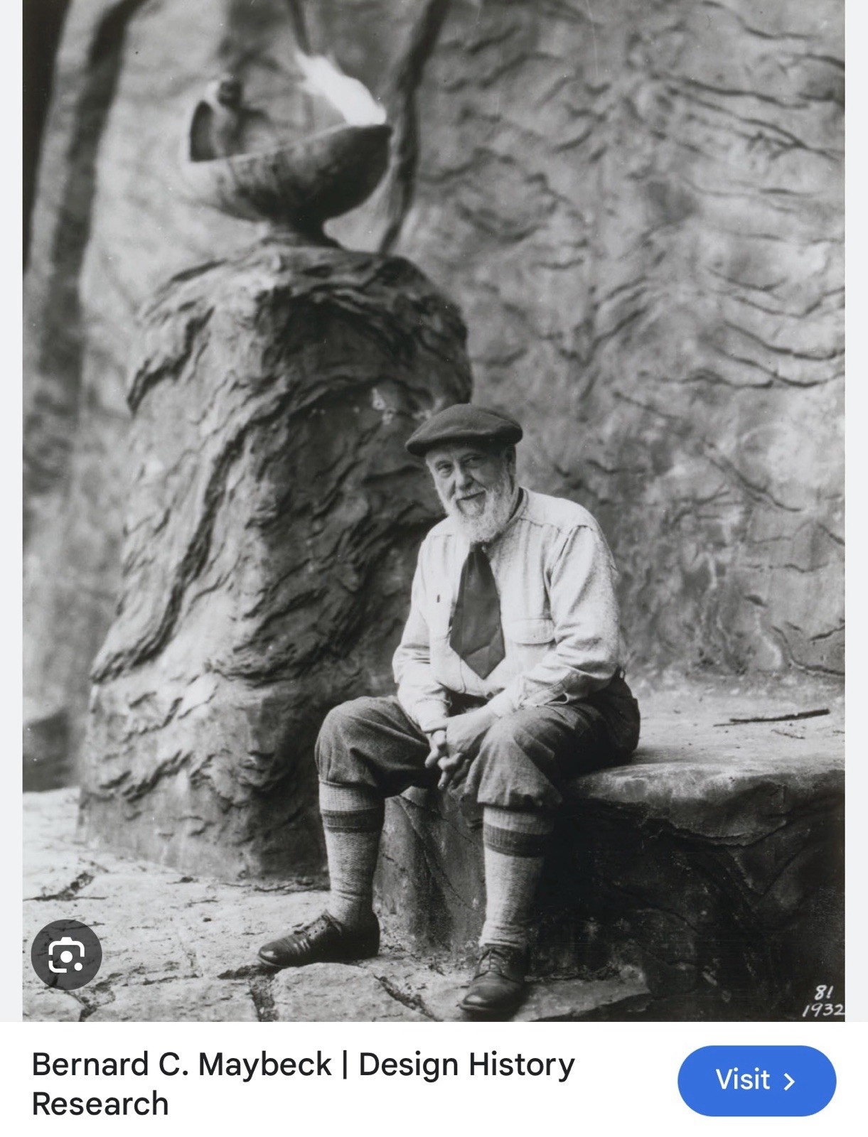 George Downs | Painting Of Architect Bernard Maybeck By George Downs ...