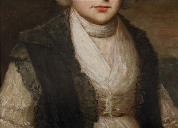 George Romney | Large 18th Century Scottish Portrait Of A Young Girl ...