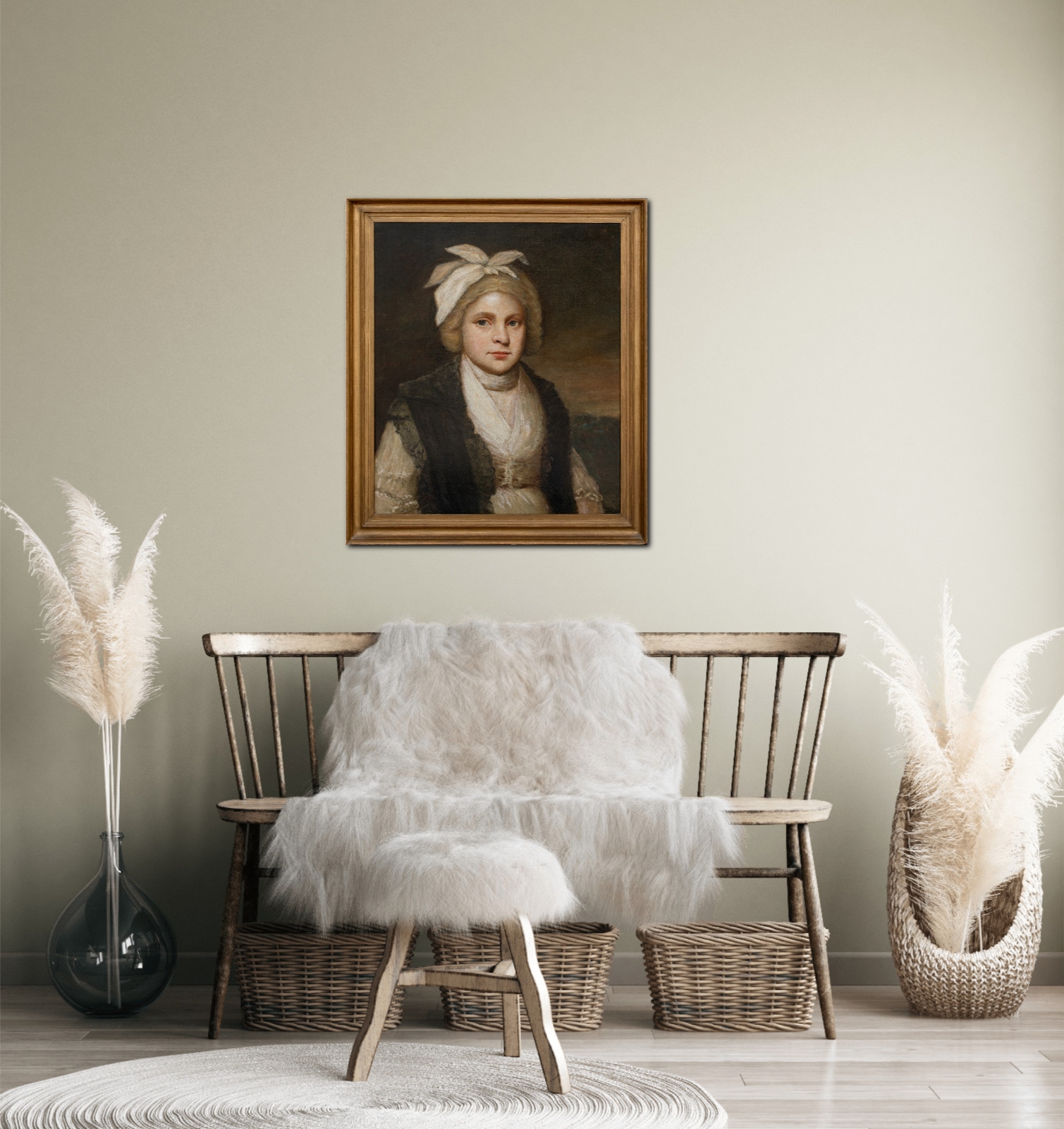 George Romney | Large 18th Century Scottish Portrait Of A Young Girl ...