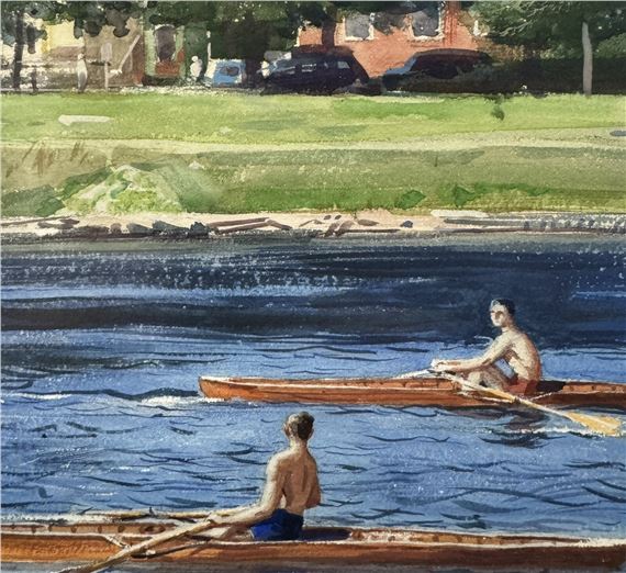 Aiden Lassell Ripley | Rowing on the Charles River, Harvard University ...