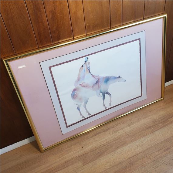 水墨画　Carol Grigg キャロルグリッグ　PAINTED　PONY　額縁 水墨画 Carol Grigg キャロルグリッグ PAINTED PONY 額縁 Amazon.co.jp