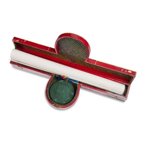 Fowler | on vellum, engraved with manuscript insertions, ruled in red ...