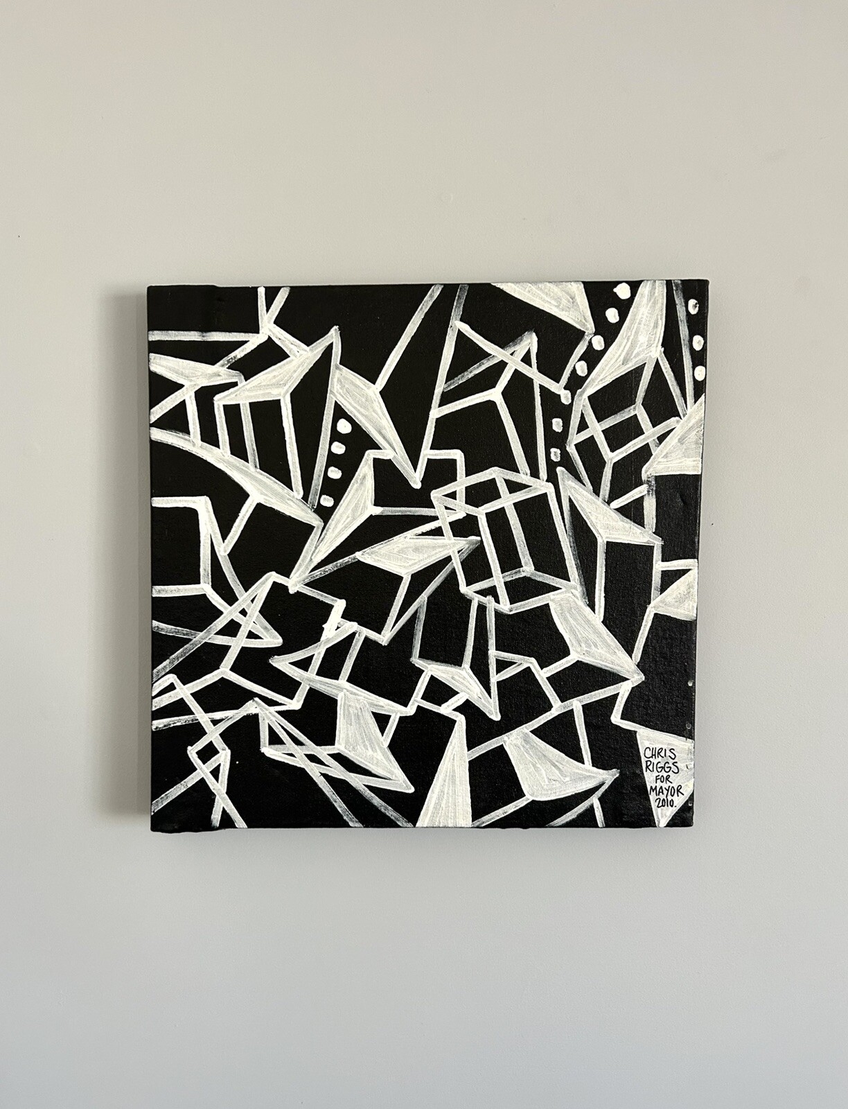 Chris Riggs | Original Abstract Painting Chris Riggs For Mayor 2010 ...