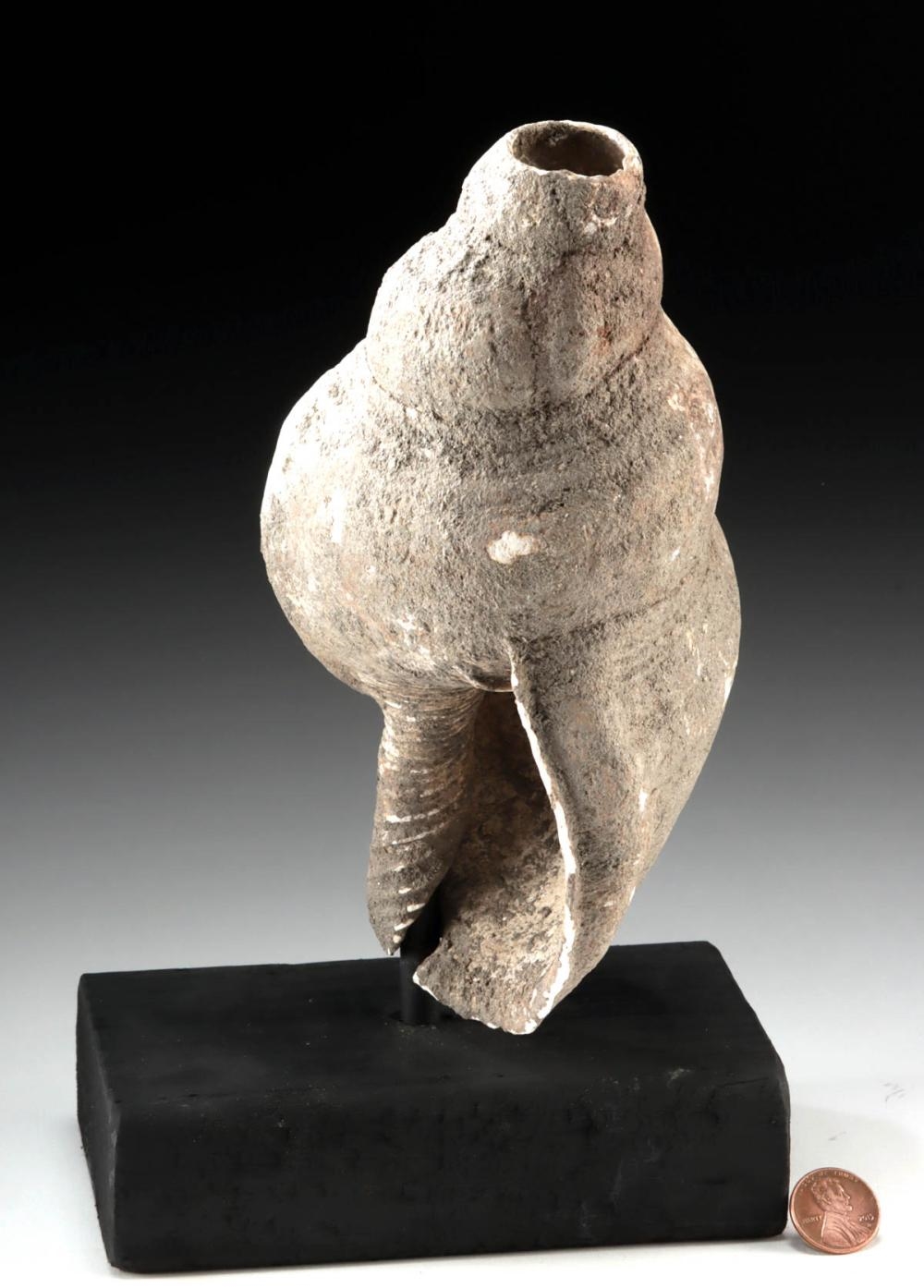 Mexican School | Mesoamerican Conch Shell Ritual Implement | MutualArt
