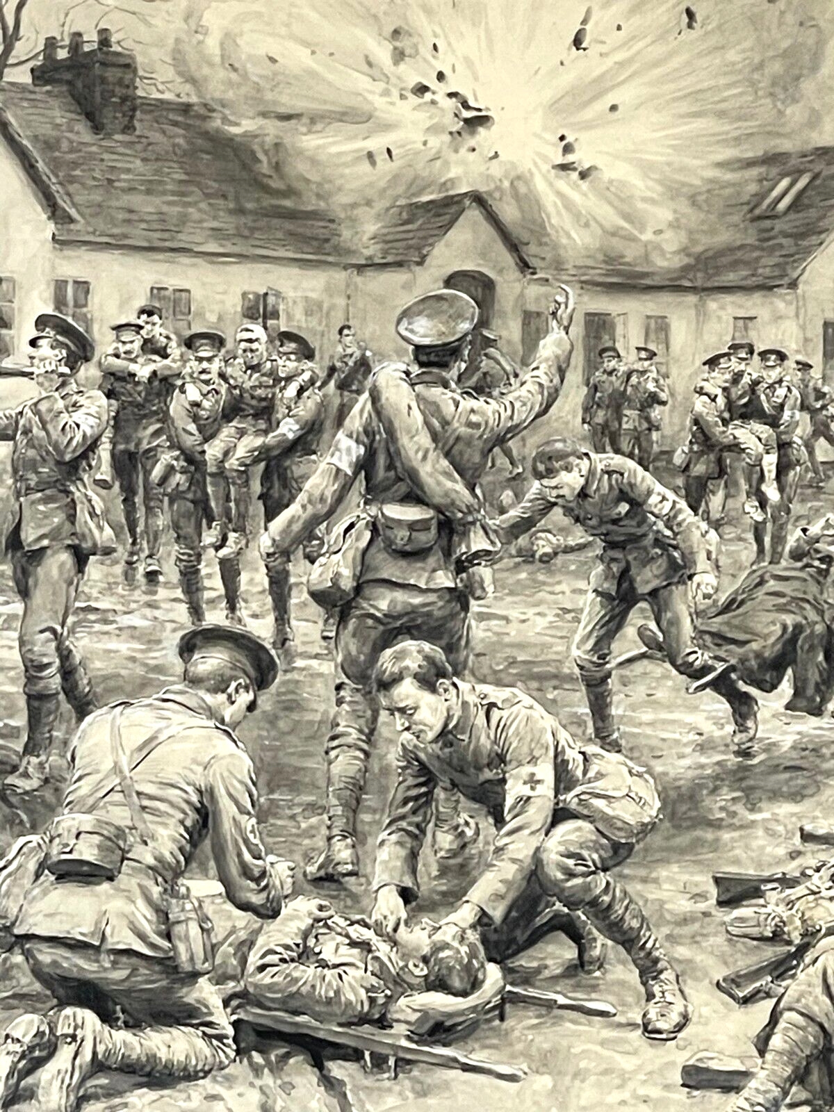 Frank Dadd | Evacuating A Dressing Station Under Heavy Shell Fire (1915 ...