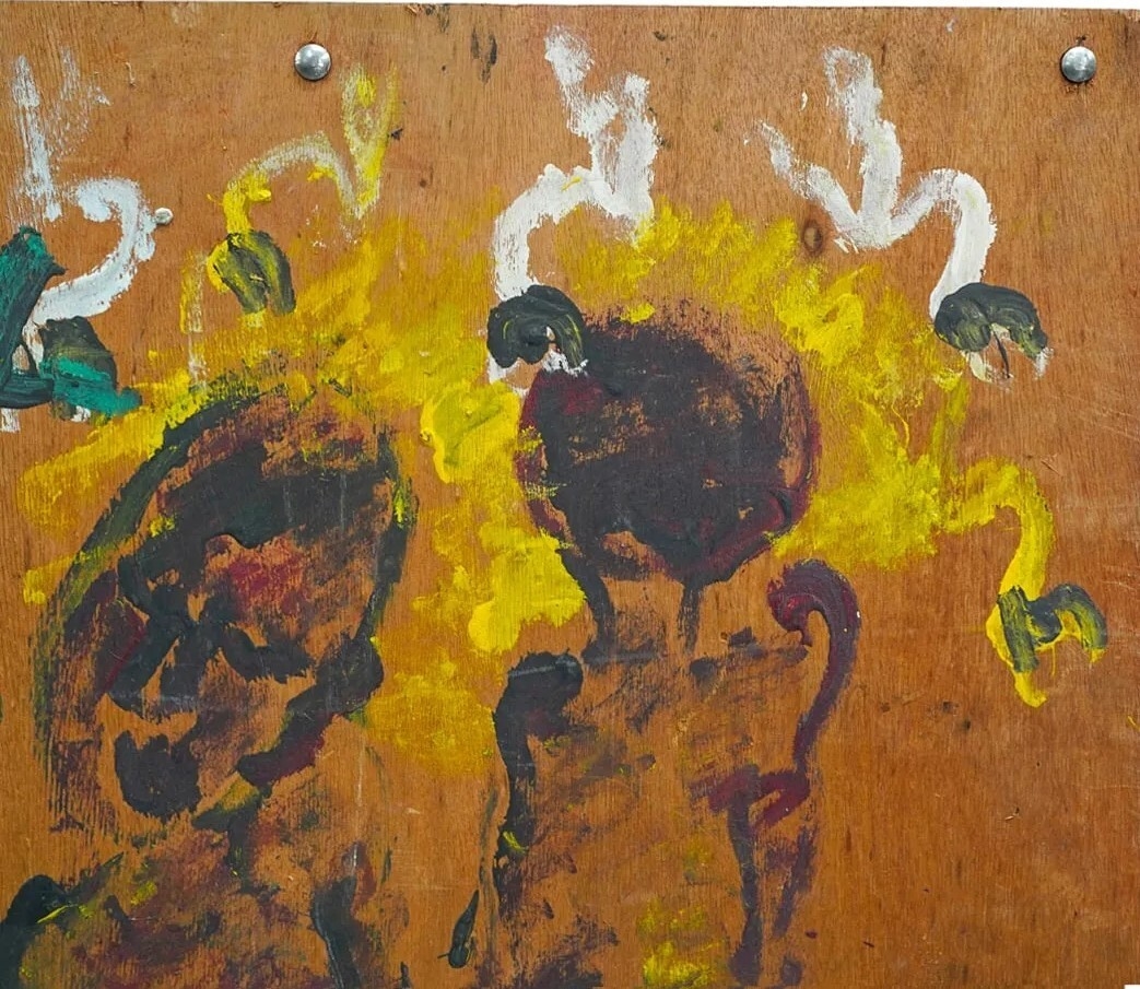 Purvis Young | Two Figures (2007 - 2024) | MutualArt