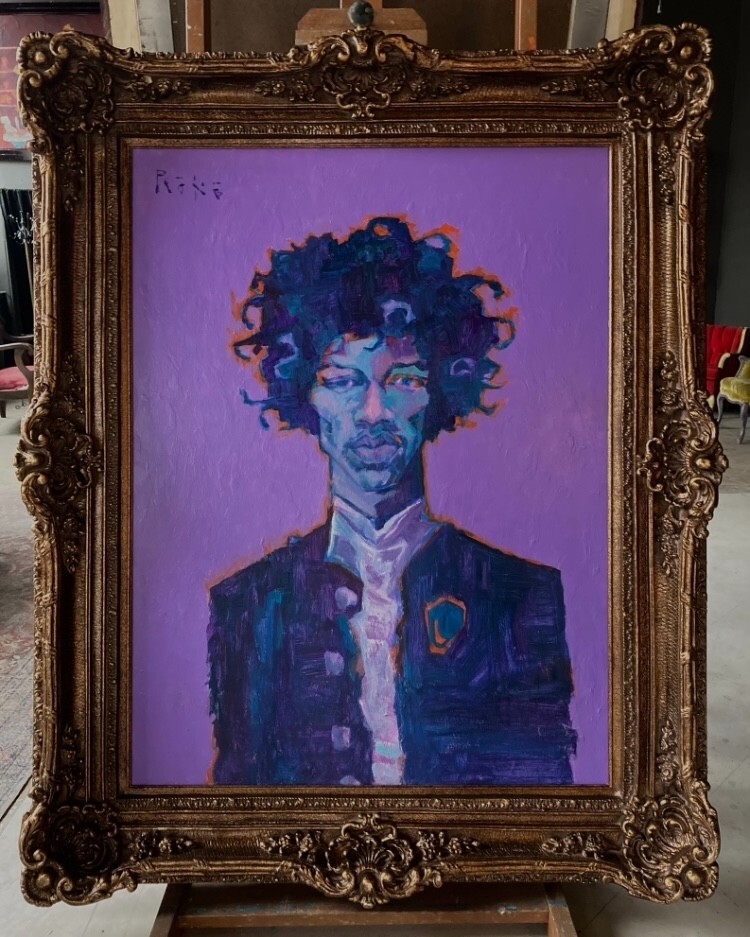 Tony Roko | Original Framed and Signed Painting of Jimi Hendrix (2023 ...