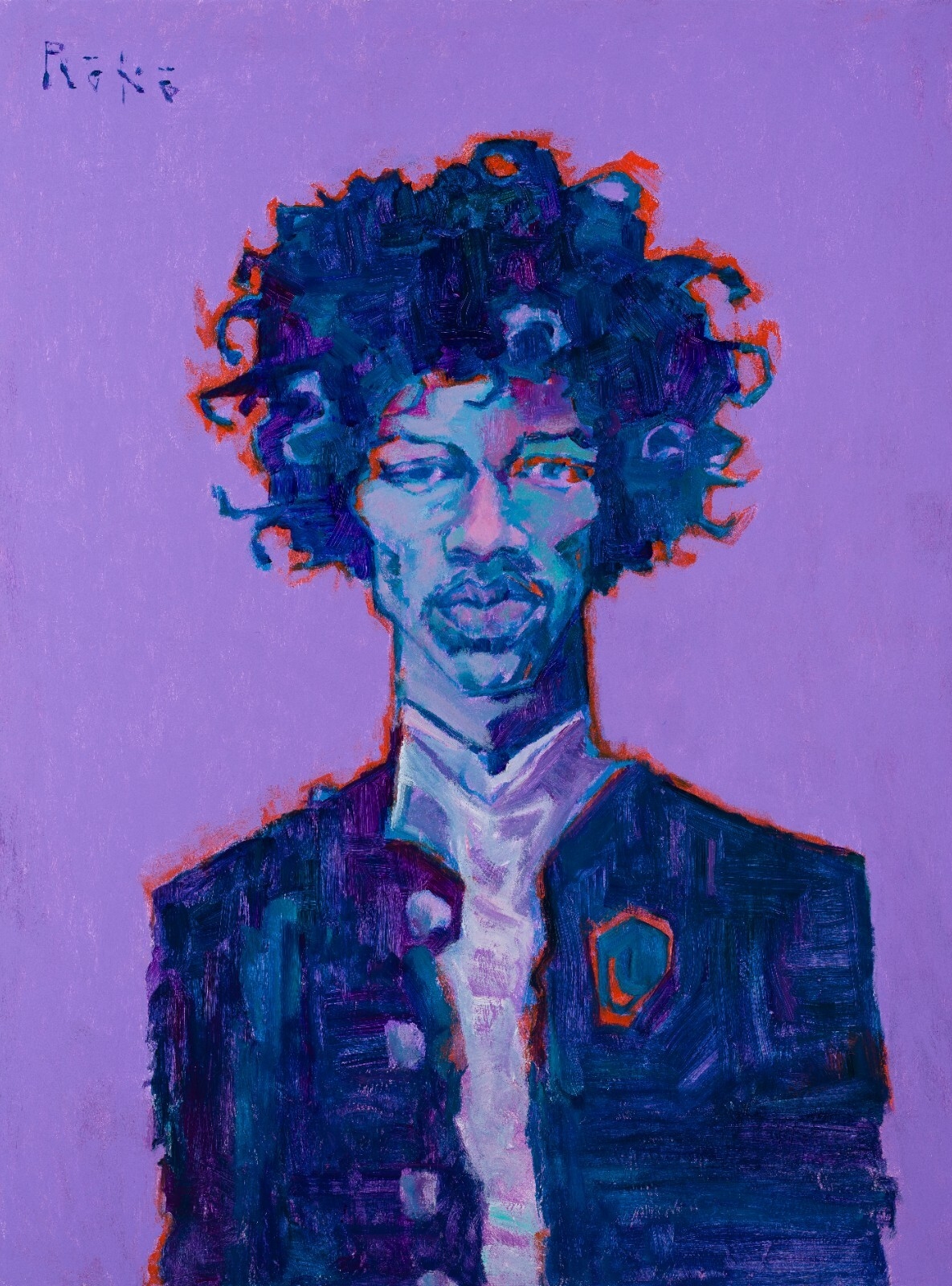Tony Roko | Original Framed and Signed Painting of Jimi Hendrix (2023 ...