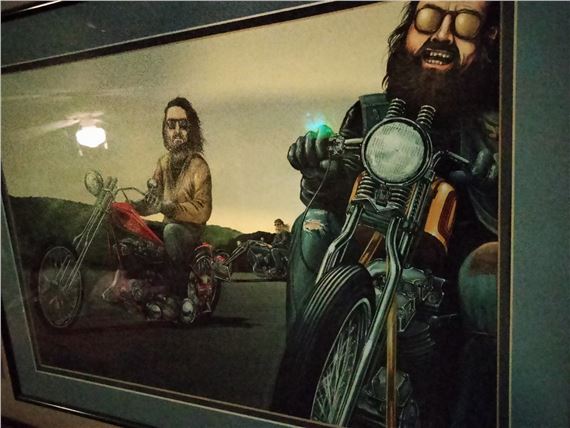 David Mann | Easyriders ORIGINAL Centerfold PAINTING HARLEY (1970 ...