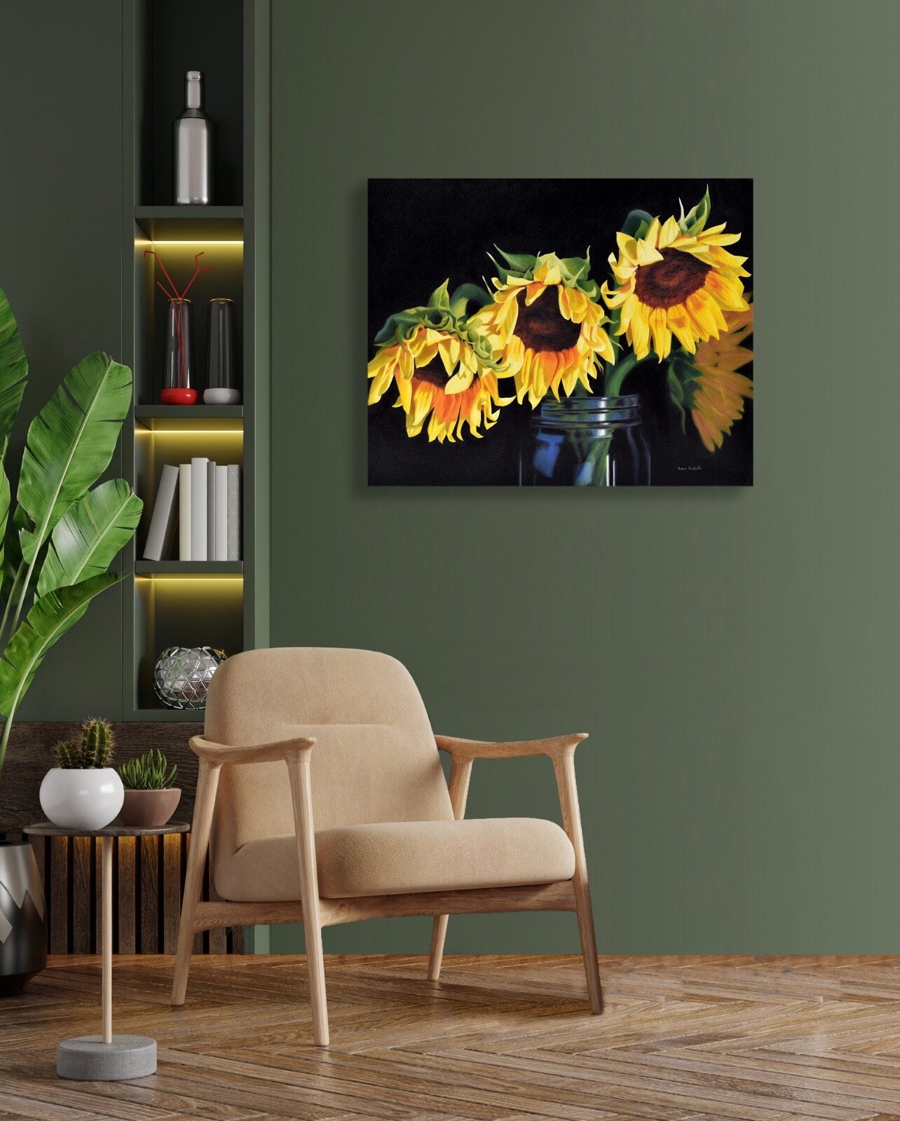 Nance Danforth | Sunflowers in Jar (2000) | MutualArt