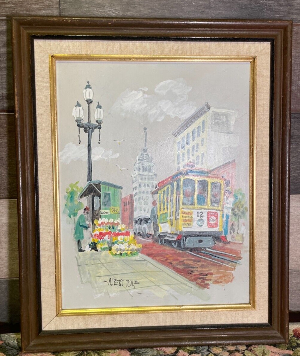 Albert Tolf | Original Albert Tolf Signed Oil Painting San Francisco ...