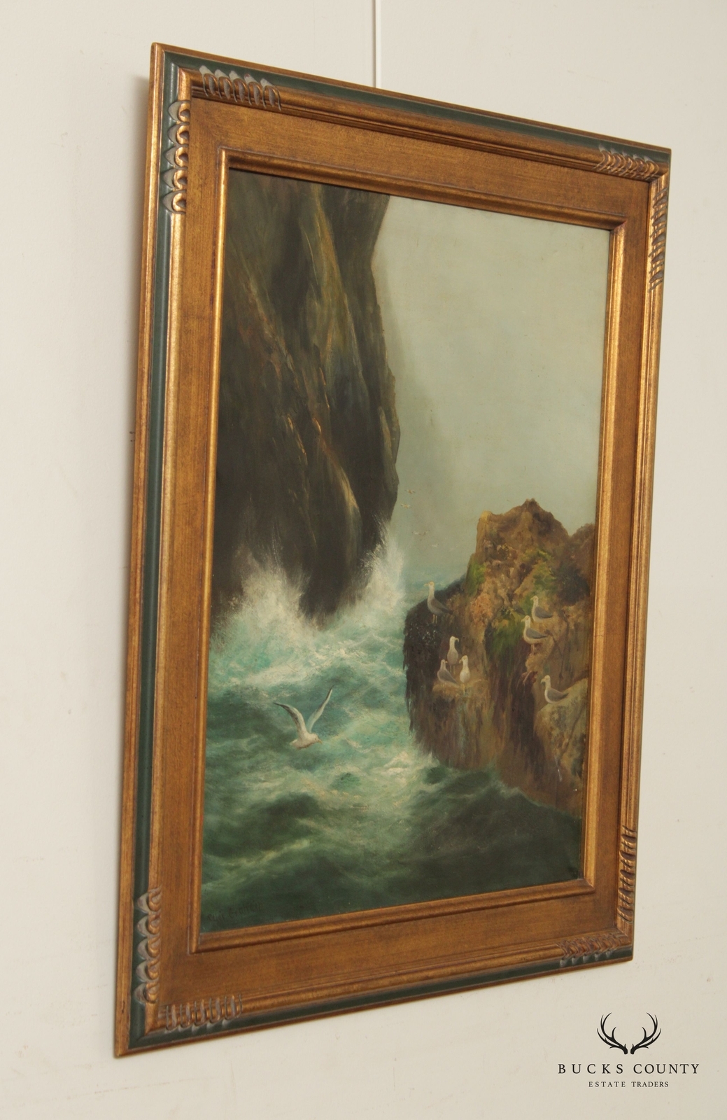 Peter Graham | Antique 19th C. Scottish Rocky Shoreline Seascape ...