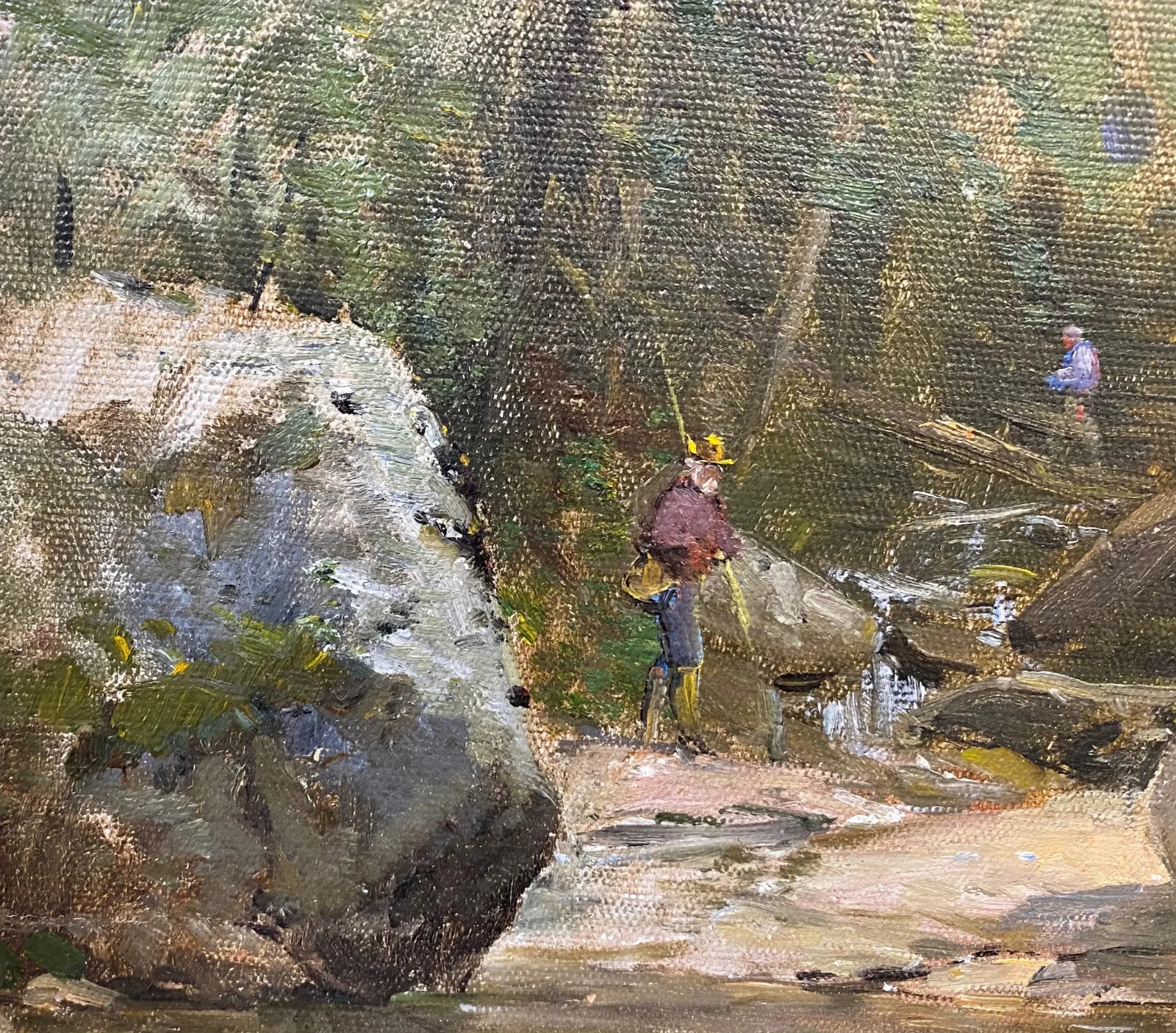 Samuel Lancaster Gerry | Sporting Landscape Oil Painting, Fly Fishing ...