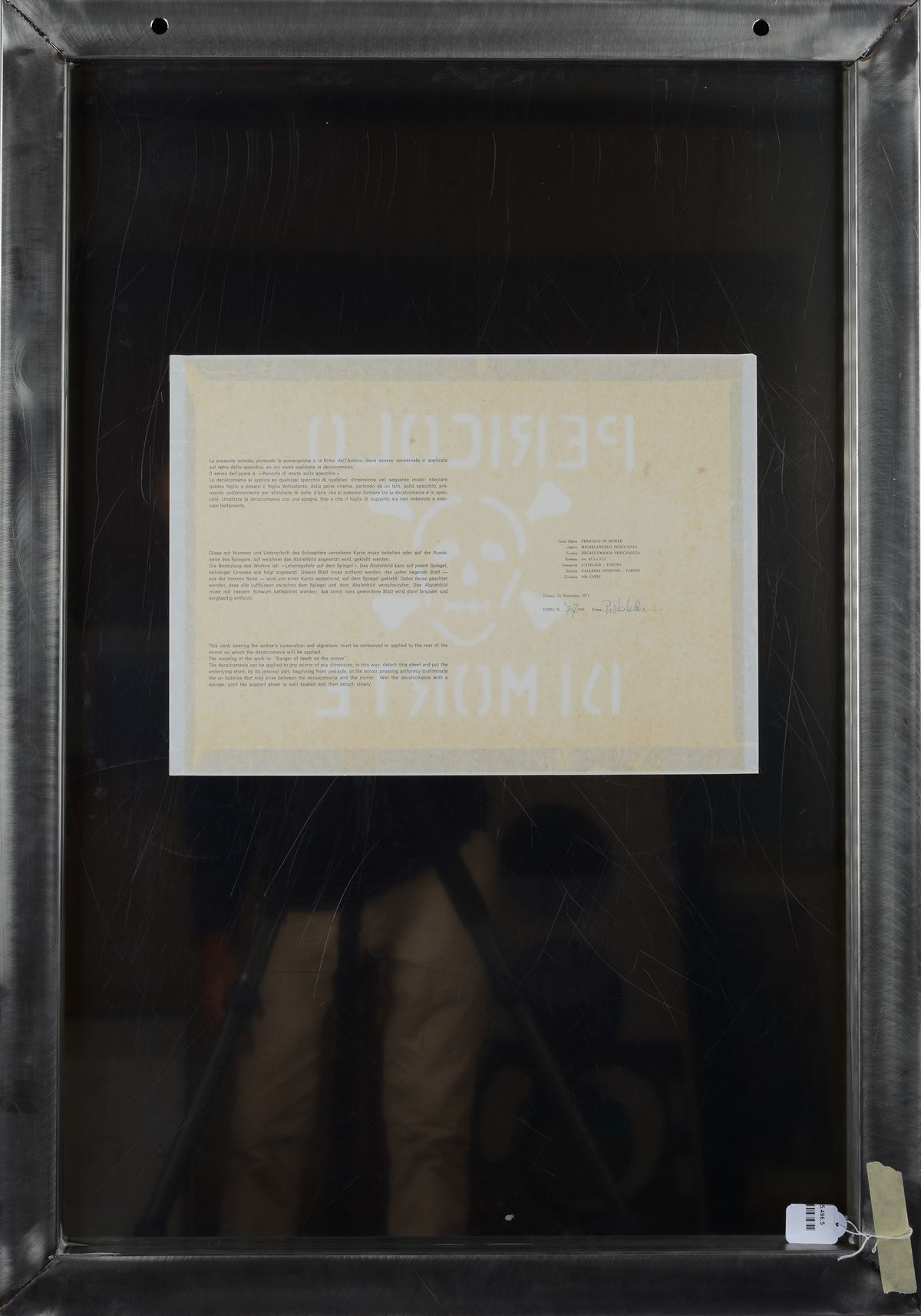 Michelangelo Pistoletto | Danger of death | MutualArt