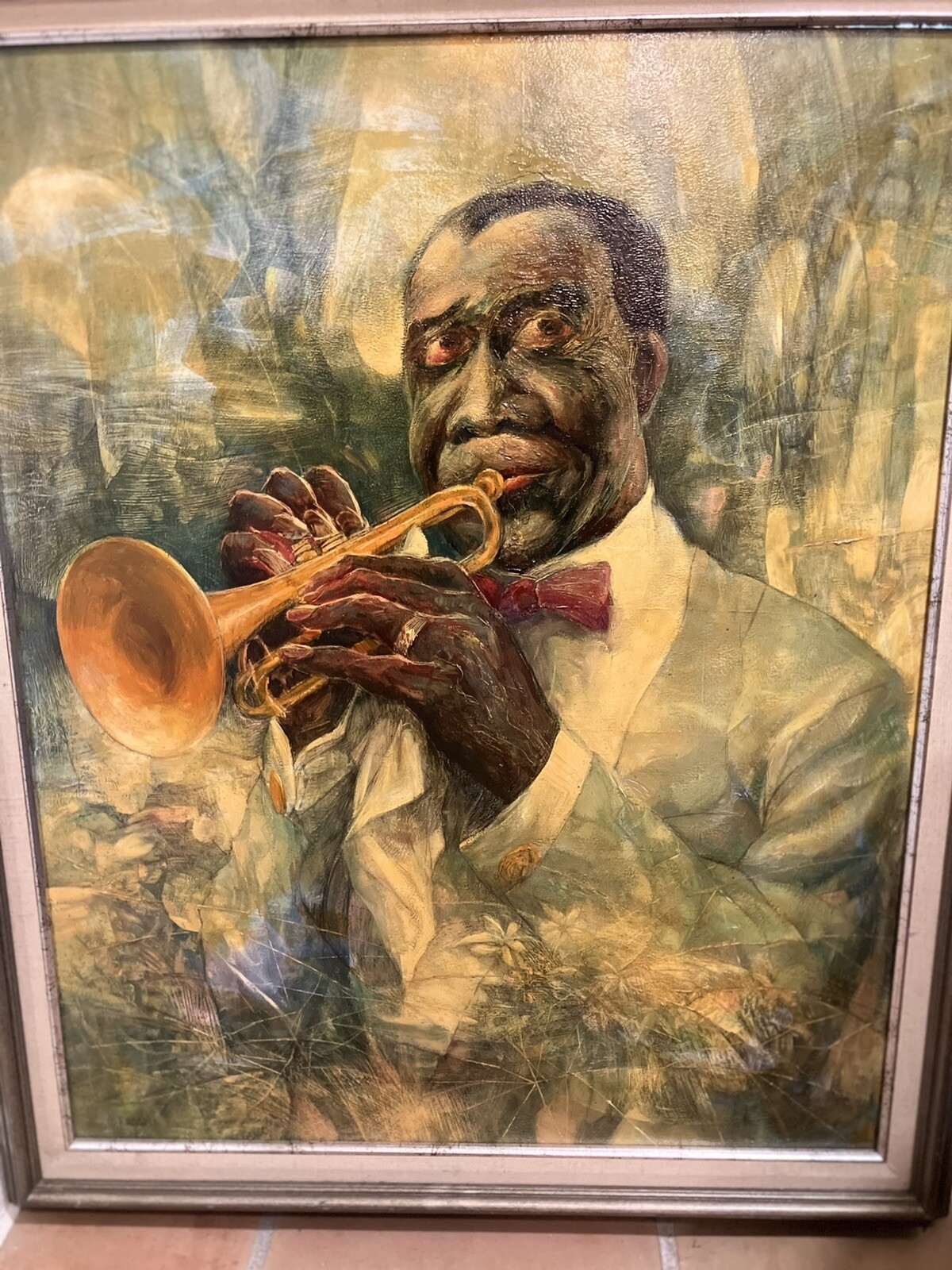 George Russin | Louis Armstrong George Russin Masterpiece Oil Painting ...