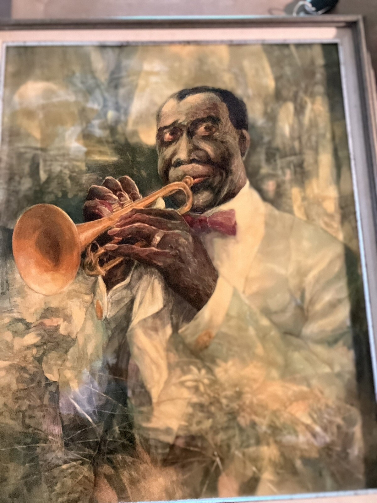 George Russin | Louis Armstrong George Russin Masterpiece Oil Painting ...