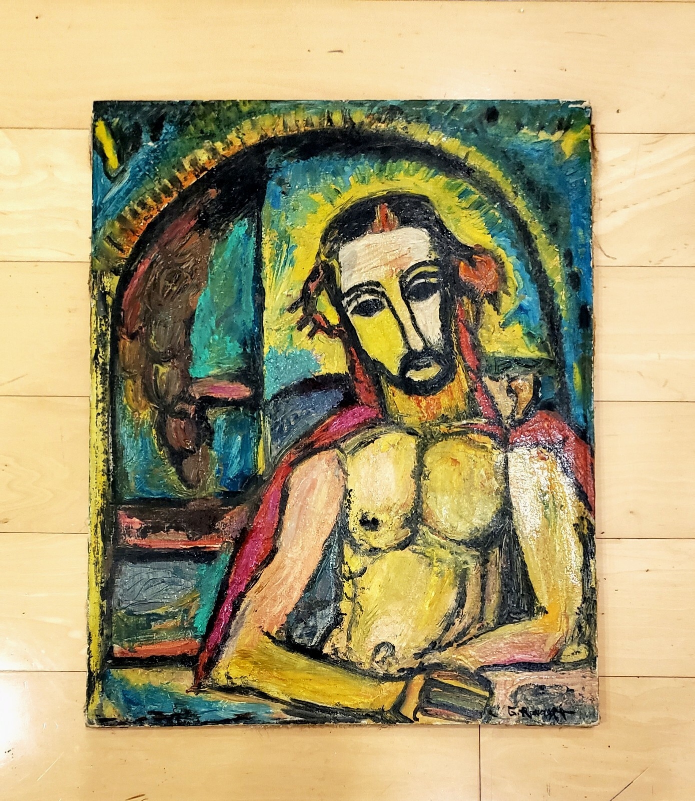 Georges Rouault | JESUS CHRIST OIL ON CANVAS PAINTING (1900 - 1949 ...