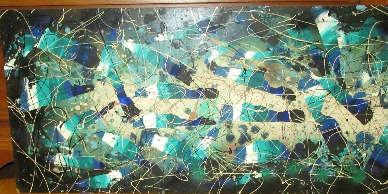 Edgar A. Stareck | HUGE MID-CENTURY ACRYLIC ON MASONITE PAINTING ...