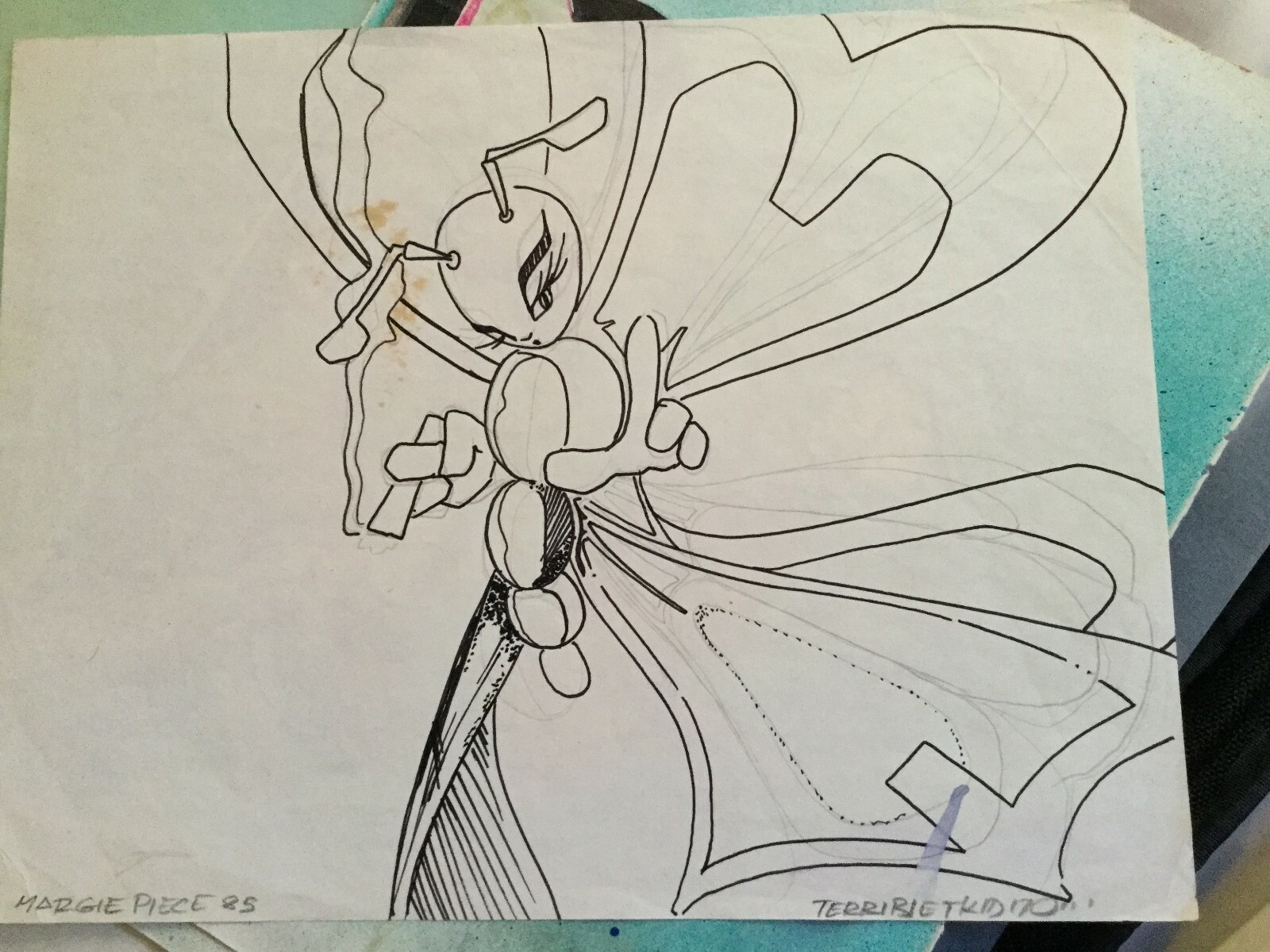 Terrible T-KID 170 | Tkid dated signed dated 1985 drawing 8x10 inches ...