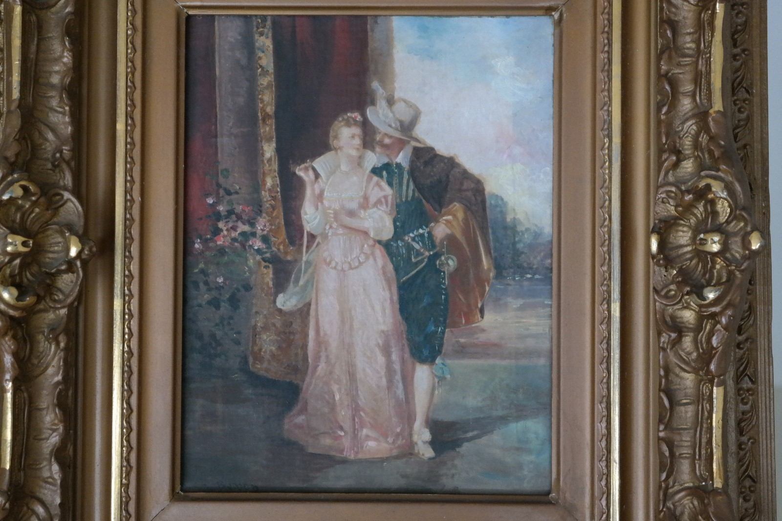 Jules Gustave Besson | Continental School Oil Painting of Court Couple ...
