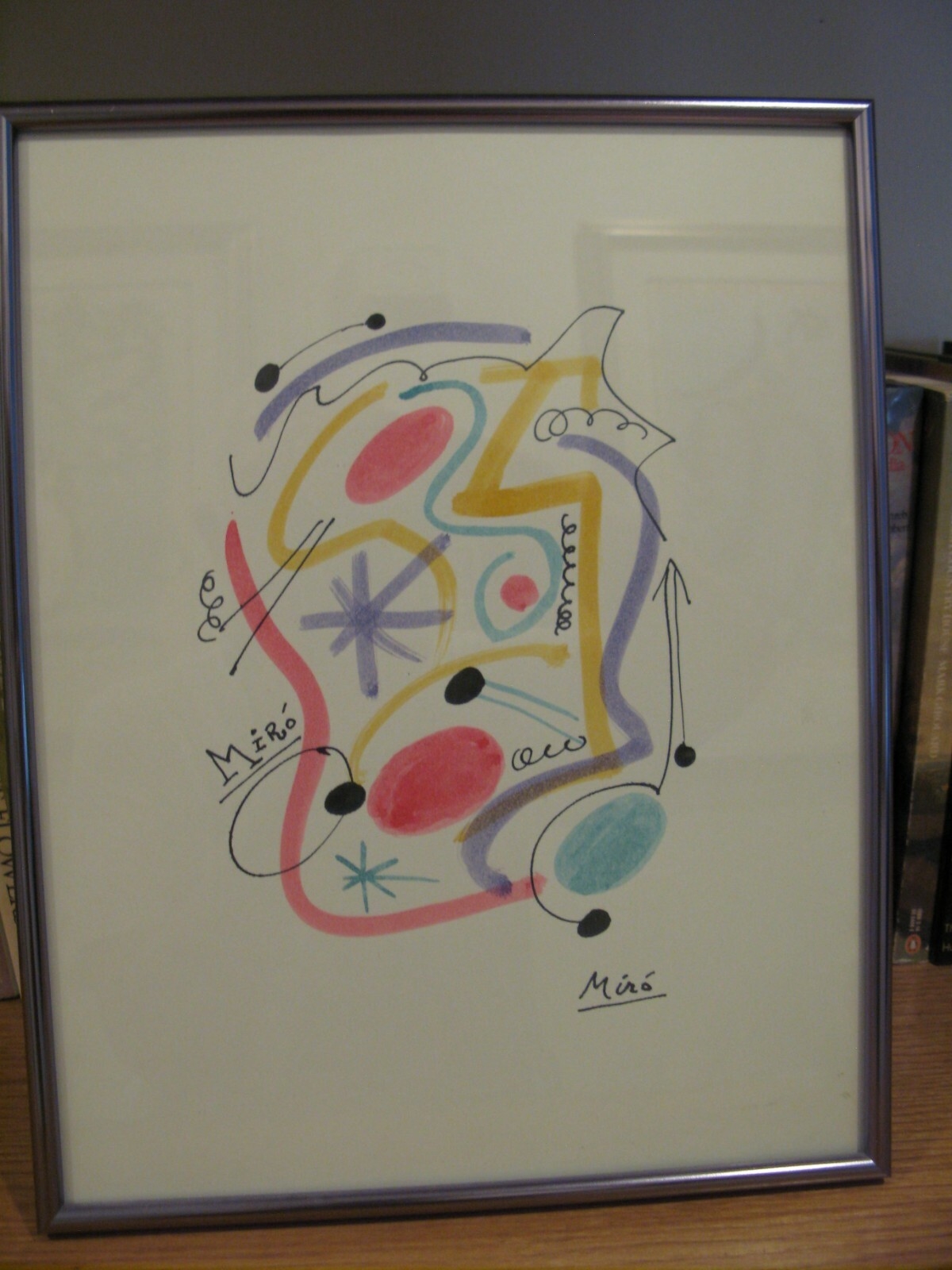 Joan Miró | ORIGINAL BLACK INK AND PASTEL SIGNED DRAWING (1950 - 1969 ...