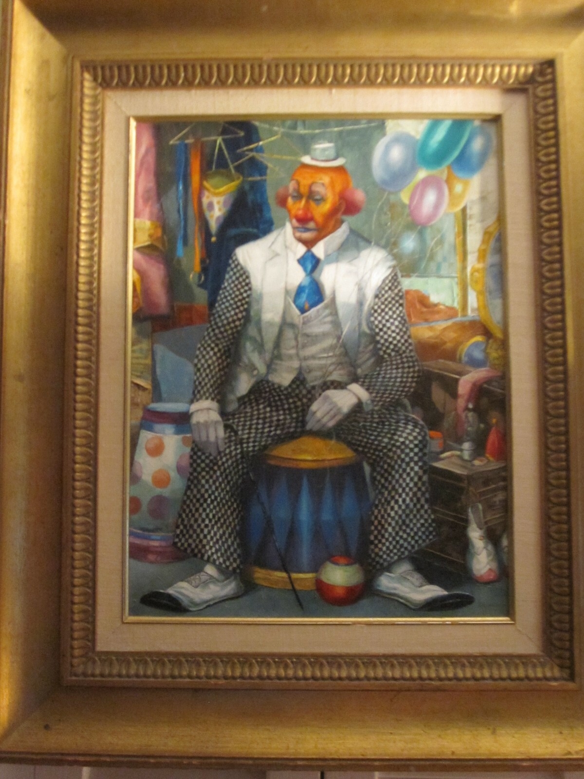 George Russin | Clown Oil Painting (1970 - 1989) | MutualArt