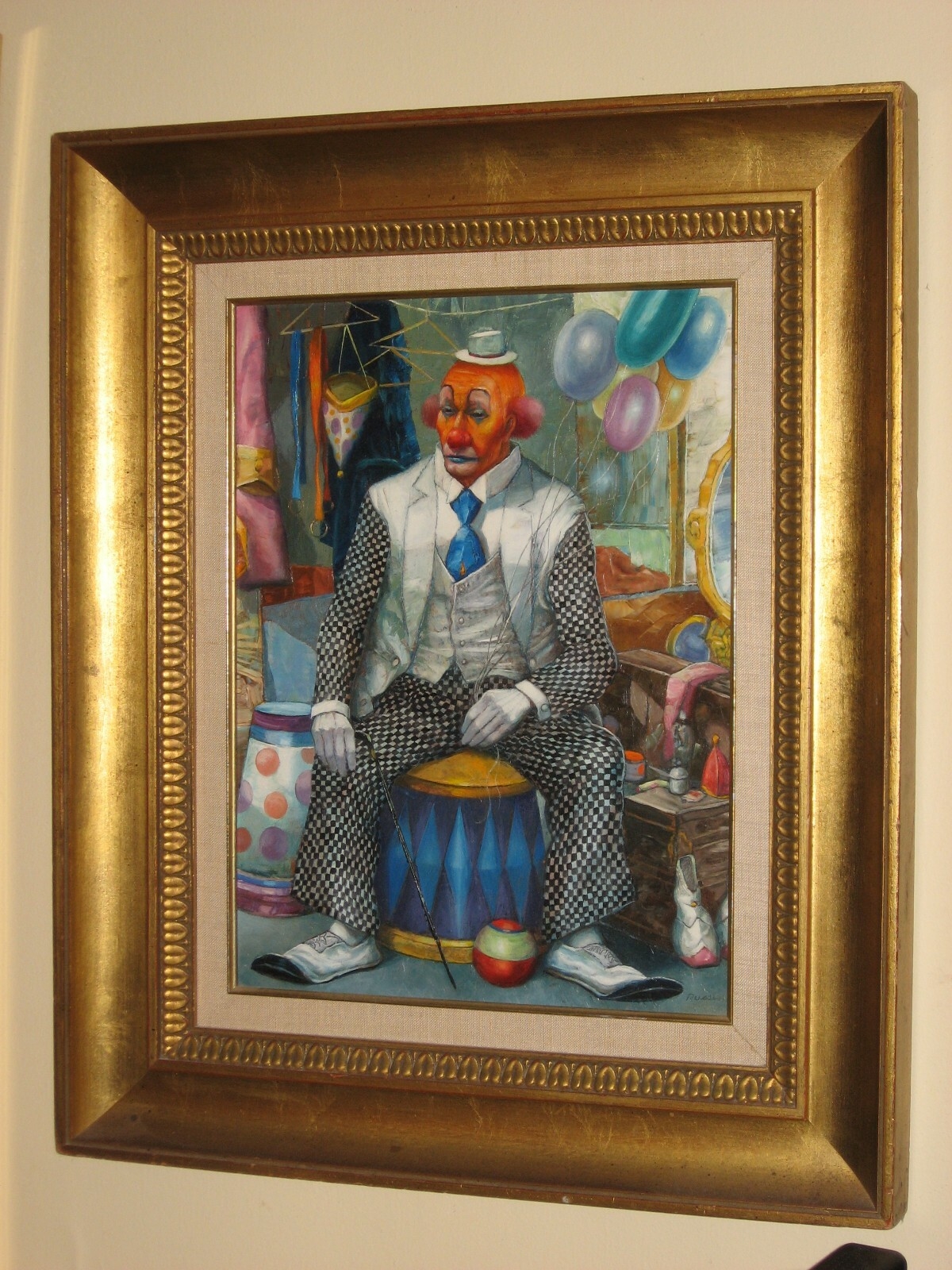George Russin | Clown Oil Painting (1970 - 1989) | MutualArt