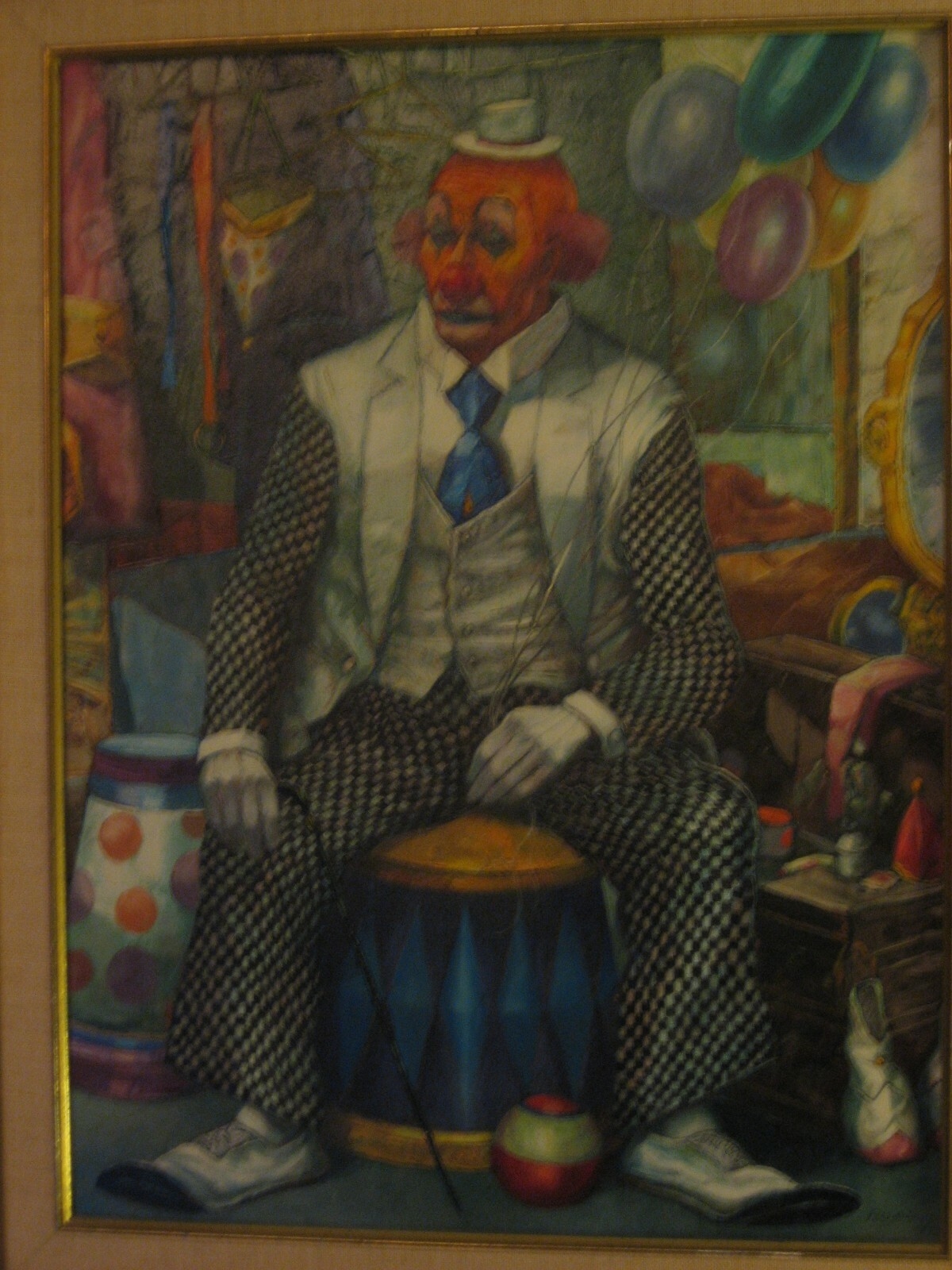 George Russin | Clown Oil Painting (1970 - 1989) | MutualArt