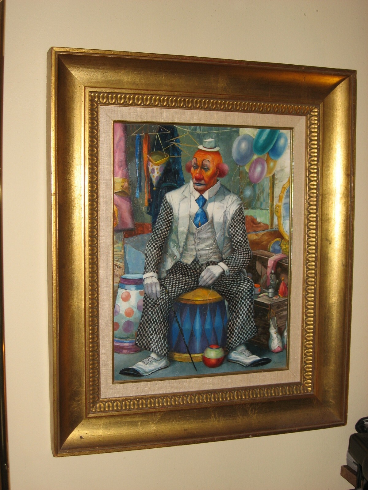 George Russin | Clown Oil Painting (1970 - 1989) | MutualArt