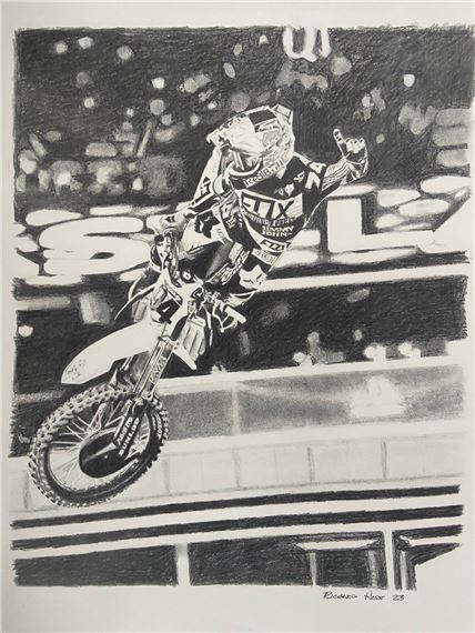 Richard Hart | Ken Roczen Original Drawing Motocross Supercross ...