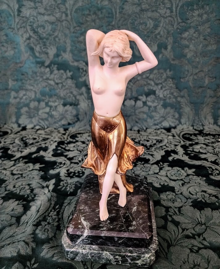 Claire Jeanne Roberte Colinet | Dancing Lady on Marble Stand (1911 ...