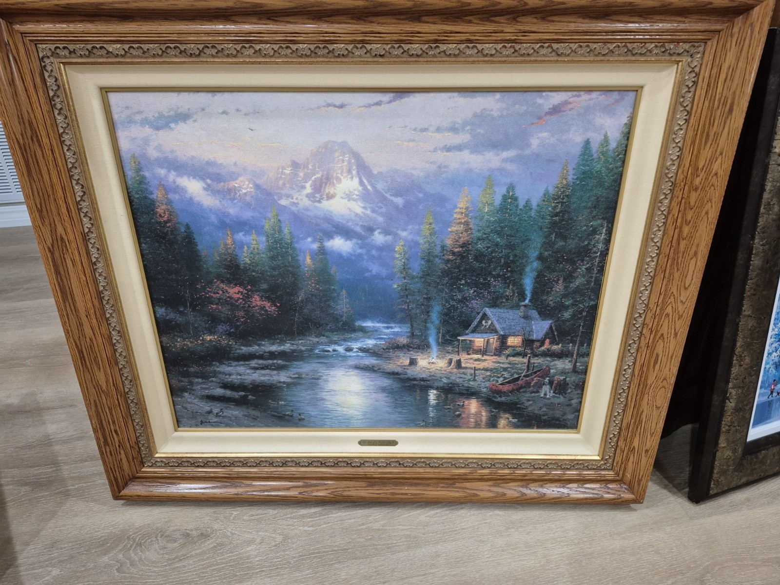 Thomas Kinkade | The End Of A Perfect Day II A Quiet Evening By River ...