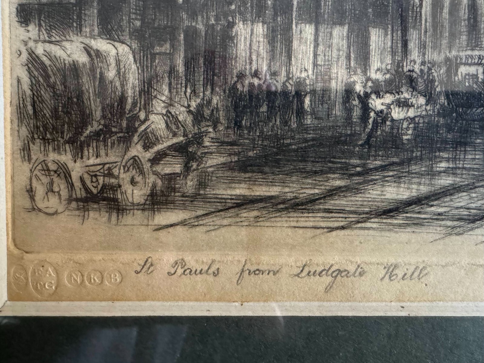 George Farrell | Four framed signed original etchings of London | MutualArt