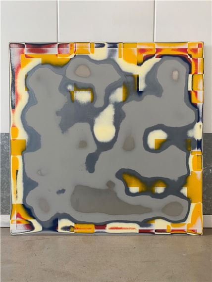 Daniel Aksten | RARE Contemporary Modern Hard Edge Abstract Cubist Oil ...