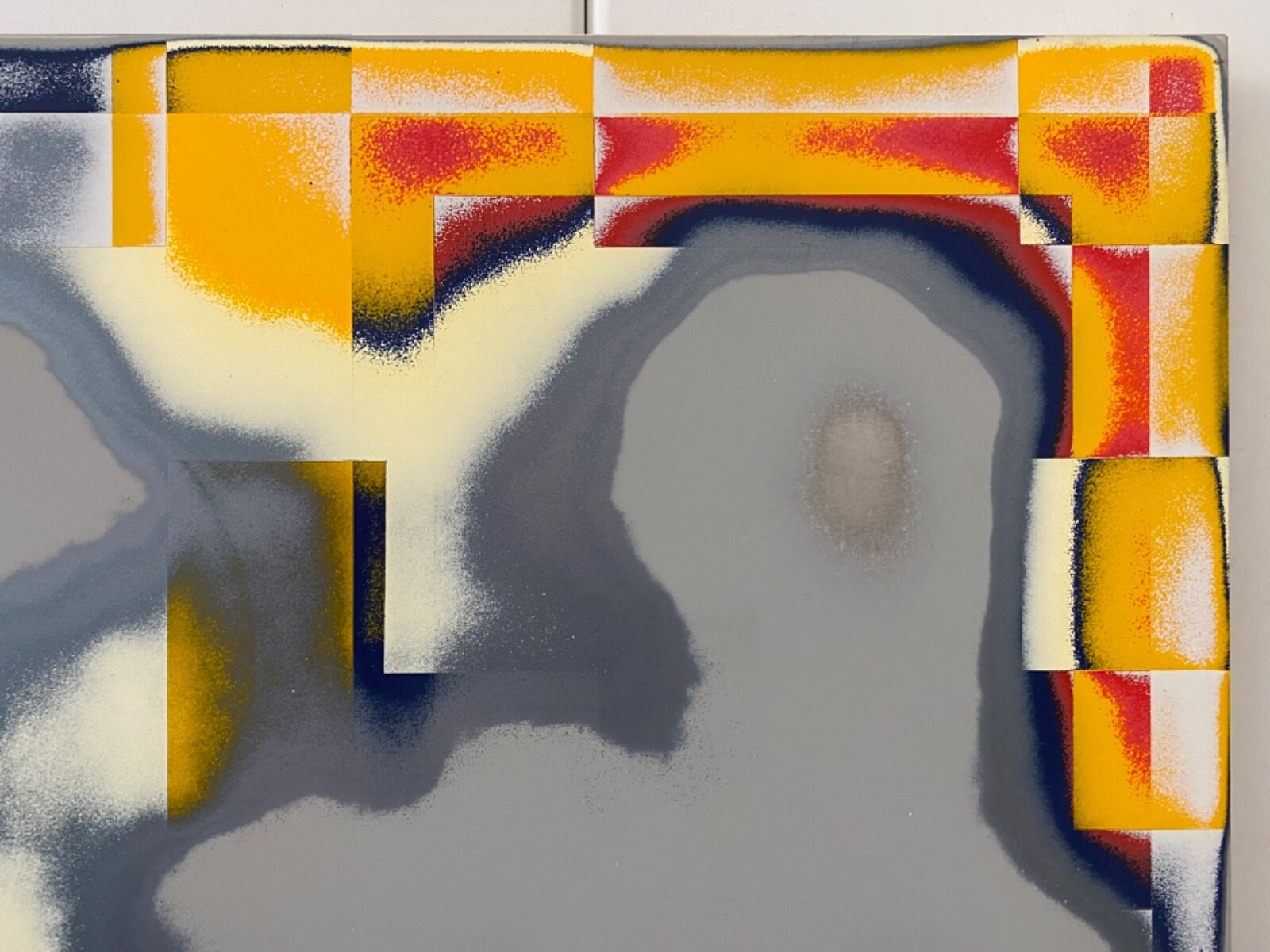 Daniel Aksten | RARE Contemporary Modern Hard Edge Abstract Cubist Oil ...