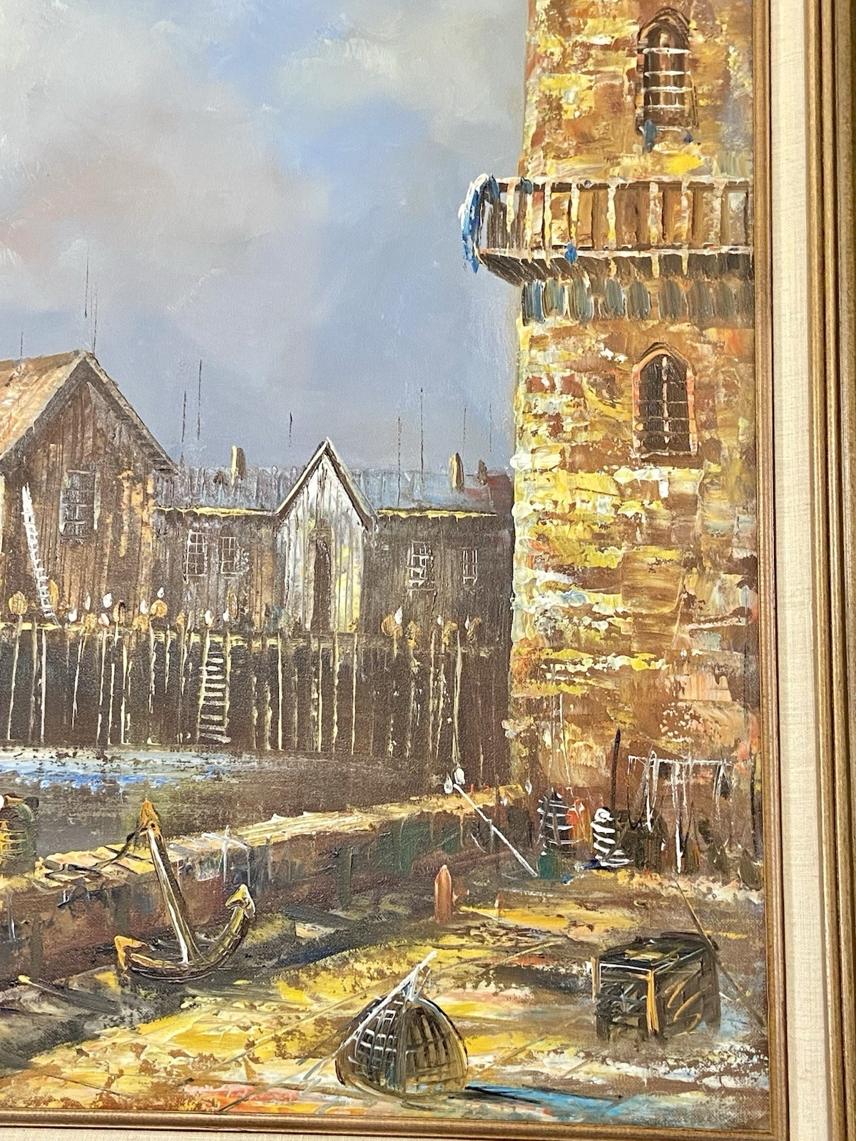 Brian Roche | Harbor Dock Nautical Scene (1960s) | MutualArt