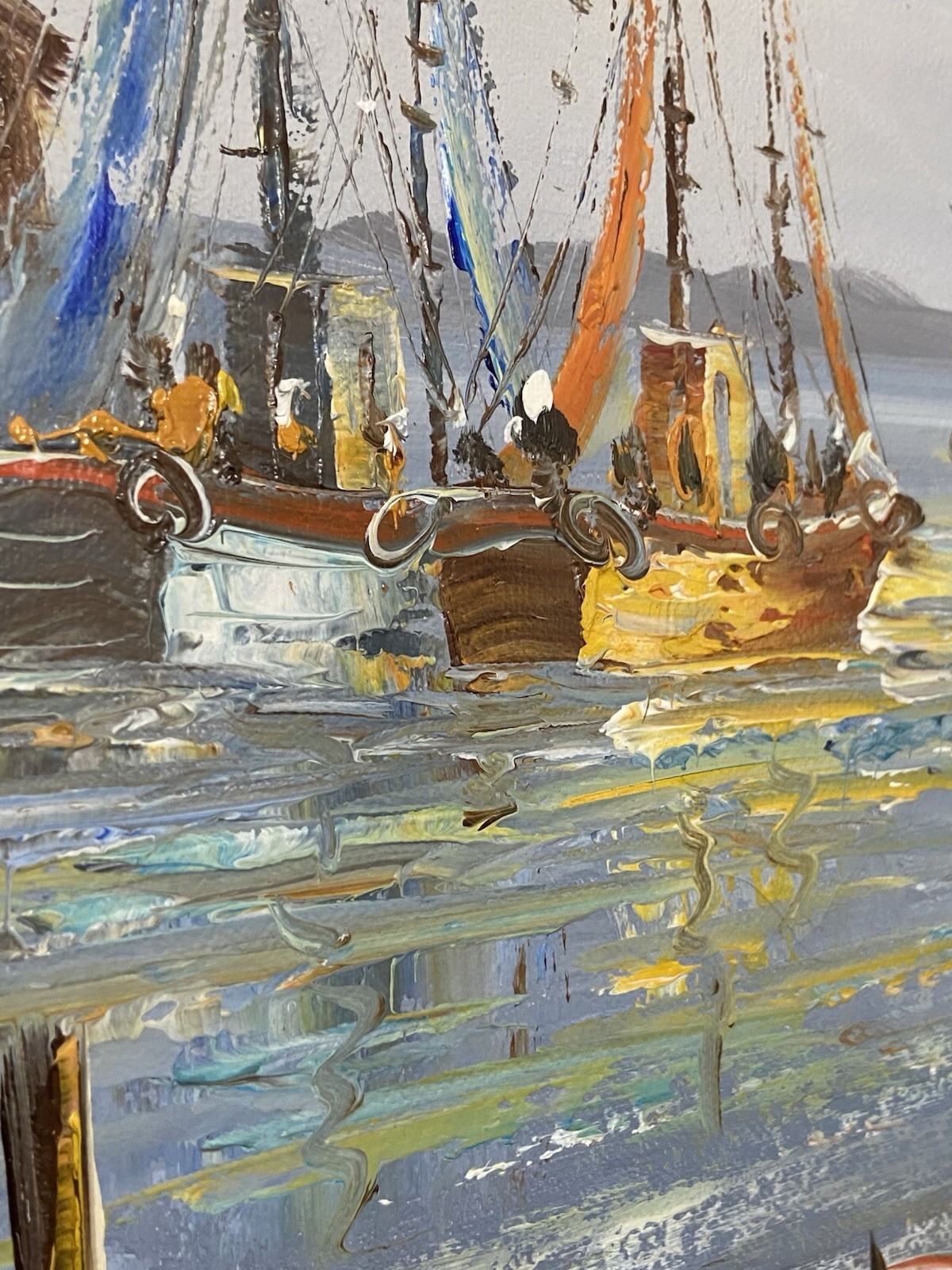 Brian Roche | Harbor Dock Nautical Scene (1960s) | MutualArt
