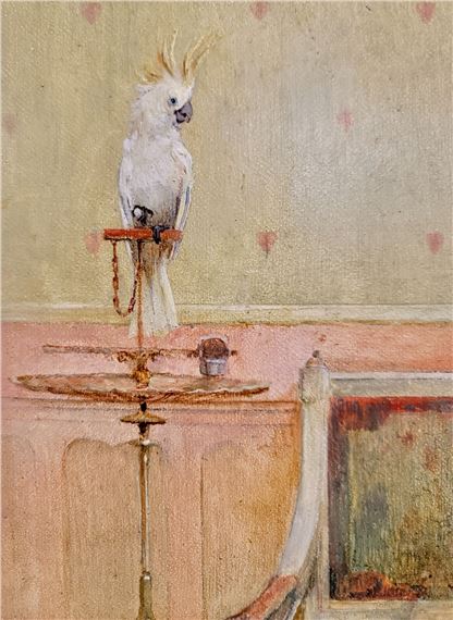 Edward Tennyson Reed | Female Entertainer with white Parrot (Circa 1895 ...