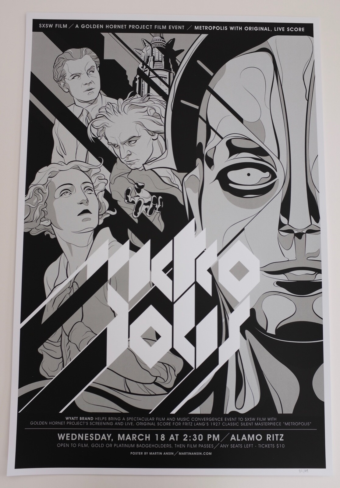 Martin Ansin | METROPOLIS MONDO POSTER BY MARTIN ANSIN VERY RARE ...