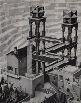 Waterfall - Maurits Cornelis Escher