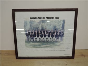 England Cricket Tour of Pakistan 1987 Team Photograph - Graham Morris